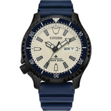 Reloj Citizen Automatico Promaster Dive Ny0137-09a Fugu Azul