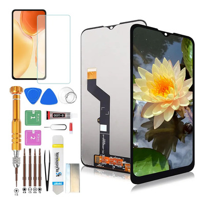 Jzahin Pantalla Para Moto G9 Play / E7 Plus Xt2083, Xt2083-1, Xt2081-1, Xt2081-2 Display Negro
