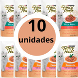 10 Sache Para Gatos Ração Úmida Premium Fancy Feast 85g