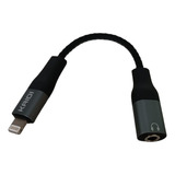 Adaptador Compatível iPhone Lightning Duplo Carrega Fone P2 