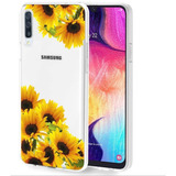 Funda Para Samsung Galaxy A50/a30s - Transparente/girasoles