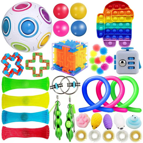 Fidget Toys Anti Estrés Juego De Juguetes 40pcs Para Niños A