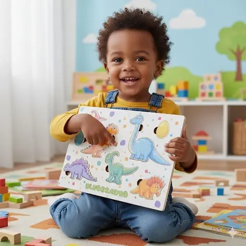 Brinquedo Pedagógico Em Madeira Jogo De Encaixe Infantil | MercadoLivre