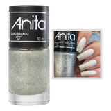 Esmalte Anita Ouro Branco 367 Glitter Branco Vegano 10ml