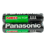 Par X2 Baterias Pilas Aaa Panasonic Alta Calidad Neo Hi-top
