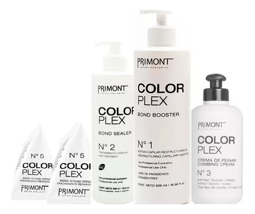 Primont Color Plex +bond Booster + Sealer + Crema De Peinar 