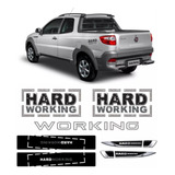 Adesivos Lateral Soleira Aplique Tampa Strada Hard Working