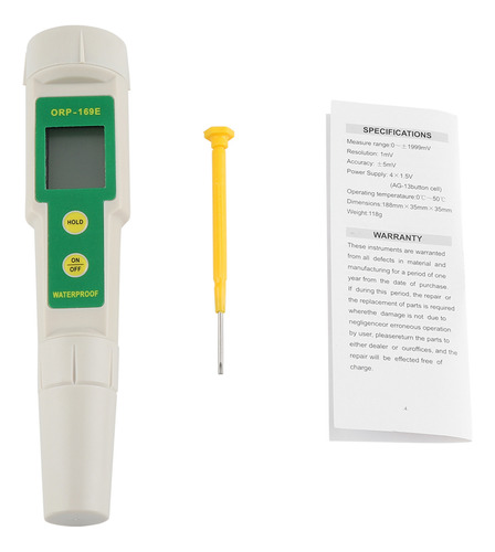 Medidor Digital De Temperatura Orp 2 En 1 Para Acuarios Y Pi