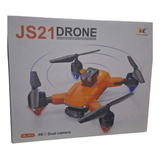 Drone Js21 Naranja Con Camara Hd Wifi Y Radio Control 