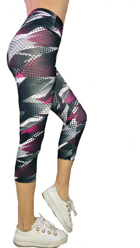 Packs De 10 Capri De Lycra Sublimada Talles 1 Al 5