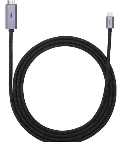 Cabo Usb-c Thunderbolt 3 Para Hdmi 4k 60hz 1080p Baseus 2m