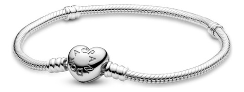 Pandora Pulsera Cierre De Corazón Cad. De Serpiente Sin Kit