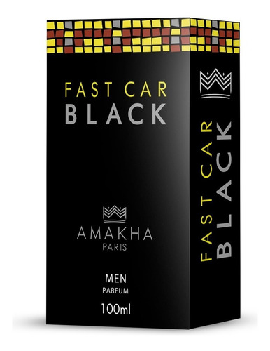 Perfume Fast Car Black Amakha Paris - 100ml Original