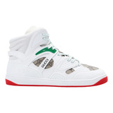 Tenis Gucci Bota Demetra White Red Bskt  673077 Originales 