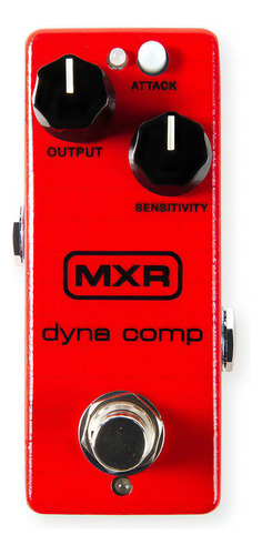 Pedal Compresor Mini Dina Comp Mxr M-291 Color Rojo