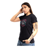 Spitfire Polera Manga Corta Mujer Spitfire Ride The Fire Neg