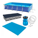 Piscina Premium Estrutural 10.000 L + Capa + Forro + Bomba