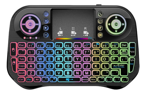 Mini Teclado Retroiluminado Con Touchpad Smart Tv , Tv Box