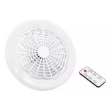 Lâmpada Led E Ventilador De Teto Portátil Controle Remoto 