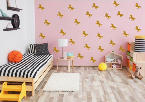 Vinil Decorativo Planilla Unicornio 64 Pz Pegatinas Infantil