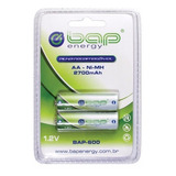 Pilha Recarregável Bap Aa 2700 Mah 1,2v Bap-600