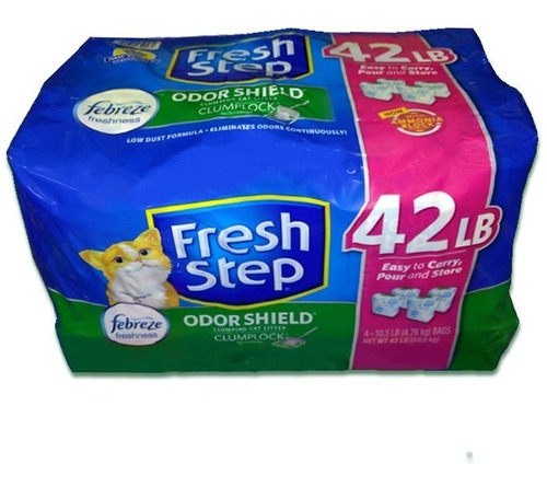 Arena Para Gatos Fresh Step 42 Libras 19 Kilos Febreze 