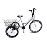 Bicicleta Triciclo Cromado - Aro 26 - Montagem Super