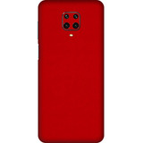 Pelicula Skin Adesivo Xiaomi Redmi Note 9 Pro Vermelho Fosco