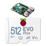 Tarjeta Micro Sd Plus 512 Gb Raspberry Pi Precargada Raspber