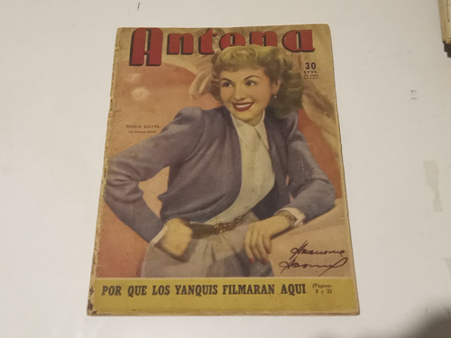 Revista Antena N° 876 De 1947. Tapa: Maria Duval