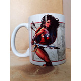 Taza La Mujer Maravilla Dc Vintage Comic