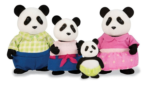 Muñeco Familia Animalitos De Peluche Panda Li'l Woodzeez