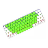 Teclado T-dagger Arena T-tgk321-gw-br Sp - Verde/blanco 60%