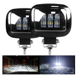 Para Faro Cuadrado 3 Led 30w Lupa 6d 5 Pulgadas