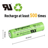 Nimh Batería Recargable Aaa: Paquete De 12 600 Mah Luces 1,2