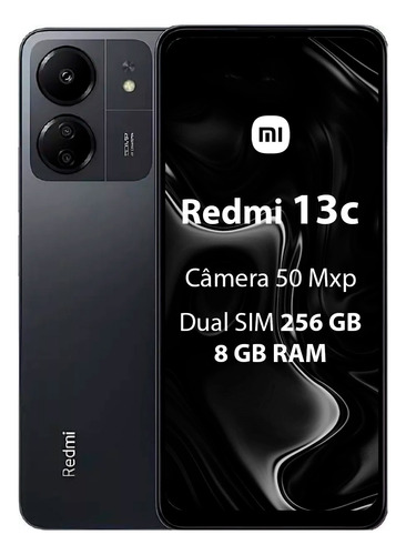 Xiaomi Redimi 13c 256gb 8gb Ram Midnight Black Versão Global