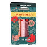 Bálsamo Labial Chapstick  Burts Bees Cool Kissable Color Set