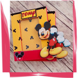 Portaretratos Mickey Mouse Souvenirs X10c/vidrio Foto 6x9cm