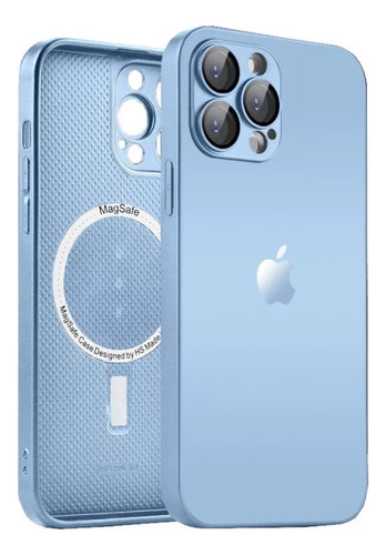 Capa Case Vidro Glass Magsafe P/ iPhone 11 12 13 14 Pro Max