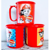 Tazas Plásticas Pers. Souvenir Infantil Ambas Caras X25 Unid