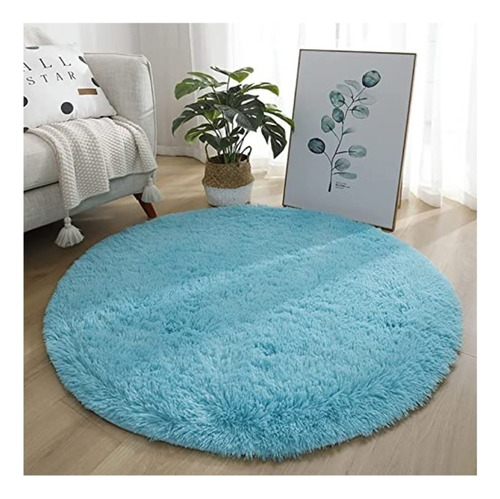 Alfombras Peludas Redondas 150cm Para Living U Hogar