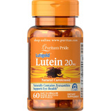 Puritans Pride Luteína 20 Mg Con Zeaxanthin 60 Caps Ptr Sabor Sin Sabor