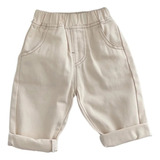Pantalones De Bebé Jeans De Color Sólido Para Niños