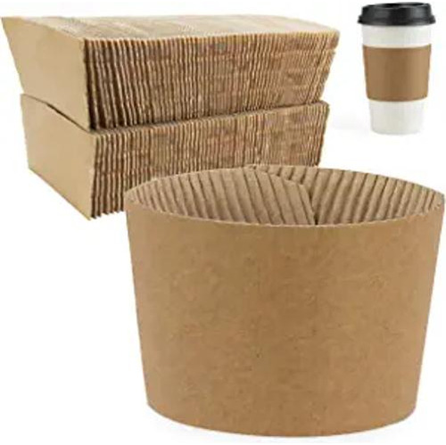 Paquete De 100 Fundas Para Taza De Café Kraft Marrón