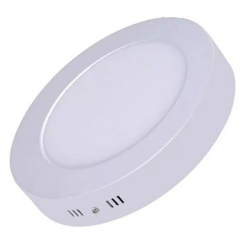 Luminaria Circular Led De Aplicar 6w Multiled Luz Calida Color Blanco