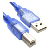 Cable De Impresora Usb A Usb Tipo B Blindado 1.5 Mts | Azul