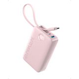 Powerbank Portatil 20000mah Usb C Incorporado Anker Rosa