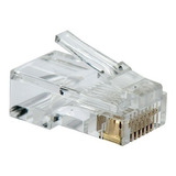 Kit De 100 Conectores Plug Rj45 Categoria 5 Para Cable Utp