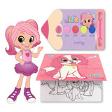 Maquiagem Infantil E Caderno De Colorir - Cgk020 City Girl J