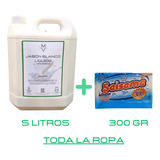 Jabón Blanco Líquido Mv 5l + 300grs Pan Blanco Seiseme